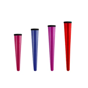 116mm Plastic Pre Label Roll Tube Packaging