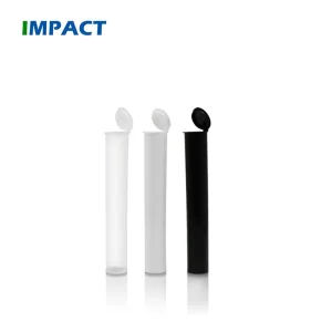 116mm Round Shape Clear Plastic Tube in PP Material Childproof Storage Holder Screen Printing