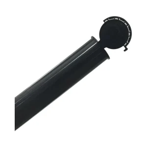116mm Black King Size Plastic Pop Top Tubes with Tamper Ring Lock Airtight and Water Proof Container Rolled Tube Design