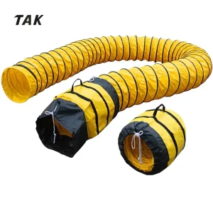 12” High Temperature Exhaust Fan Fire Retardant PVC Fabric Air Ventilation Flexible Duct Hose
