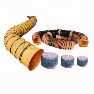 12 Inch 300mm 5 10 Meter Fire Resist PVC Flexible Duct Soft Plastic Ducting Pipe Air Transporting Hose