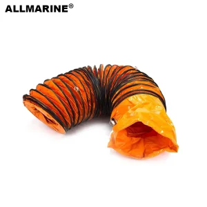 12 Inch Heavy Duty Flexible Air Duct Hose 10 Meter Length Anti-acid & Alkali Coated Surface OEM Customizable