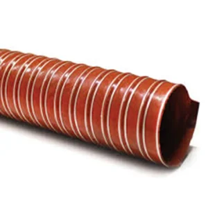 12 Inch Large Flexible High Pressure Reinforced Silicone Coated Fiberglass Fabric Duct Hose