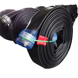 12 Inch Lay Flat Hose Through the Weave TPU Drag Hose