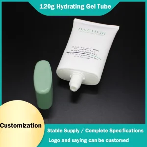 120g Custom Tubes Square Empty Tubes Cosmetics Soft Tube Oval Plastic Cream Lotion Packaging Squeeze Soft Touch Cream Tubes