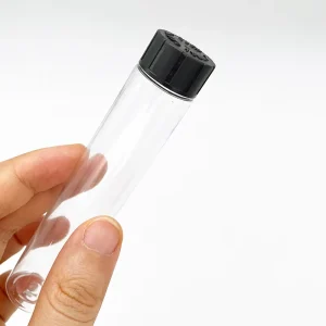 125mm PET Tube Customizable Transparent Plastic Push Twist Containers Child Proof Packaging Tubes
