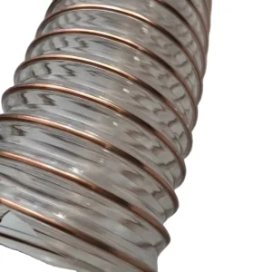 127mm Flexible Plastic Reinforced Air Dust Hose Clear Pipe