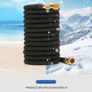 12mm Expandable Garden Hose Reel Lightweight Rubber Anti Abrasion Anti Corrosion Telescopic
