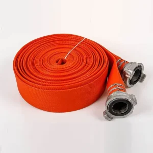 13-65-20 Lined UPVC Fire Hose 20m 2.5 Inch Reinforced Red Fire Water Hose Flexible Durable High Pressure for Industrial Fire