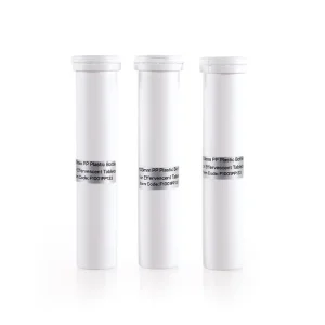 133cc Effervescent Tablet Tube PP Plastic White Bottles for Effervescent Tablet