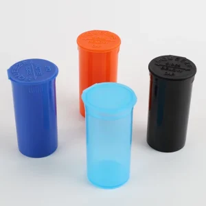 13DR 19DR 30DR 60DR 90DR Safe Storage Child Proof POP TOP PET Bottles PP Tube With Squeeze Smell Proof Squeezed Lid