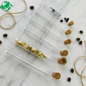 15 X 100 mm 16 X 100 mm 15 X 150mm PP PS Plastic Tube Container with Cork Top for Plant