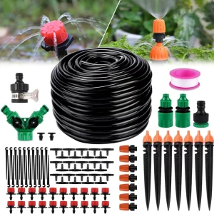 159pcs 40cm Drip Irrigation Kit for Garden Plant Flower Automatic Watering Irrigation Equipment Set Adjustable