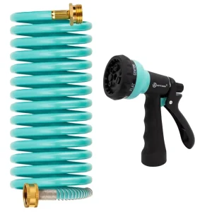 15M 50FT Expandable Magic Hose Lightweight Retractable Portable Flexible Coil Garden Hose for Watering Cleaning&Car Washing