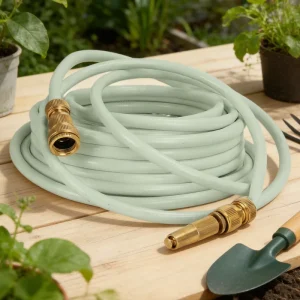 15m 1/2″ PVC Garden Hose Set Home & Garden Water Hose with Brass Fittings