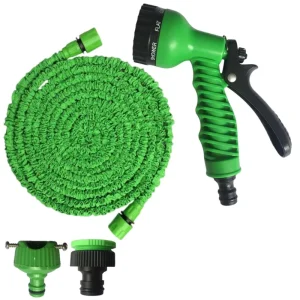 15m Expanding Garden Water Hose PVC 12mm Diameter Magic Hose Pipe Reel Adjustable Anti Abrasion -30 +70 Outdoor