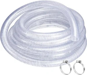 15mm 50M Pvc Water Hose Discharge Hose of Water Oil Discharge Flexible clear PVC Steel Wire Hose