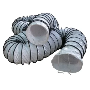 16 Inch Flexible Air Duct Hose Exhaust Spiral Pipe PVC Spiral Fire Retardant Flexible Duct Insulated Hose Duct