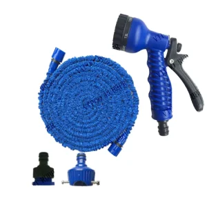 16ft 32ft 49ft 65ft 131ftFlexible Hose Set Nozzle Gun Car Washing Magic Plastic Water Pipe Sprayer Expandable Garden Hose