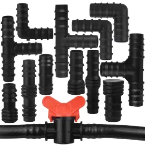 16mm 20mm 25mm Drip Irrigation PE Pipe Barb Connector Tee Elbow End Plug 1 2” 3 4″ Garden Water Hose Repair Extension