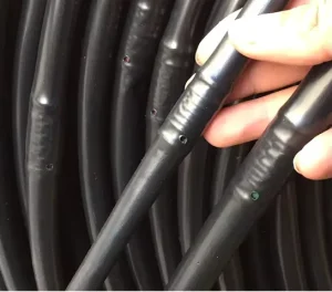 16mm Plastic Cylindrical Emitter Drip Pipe with Embedded Drip Irrigation Hose for Greenhouse Watering