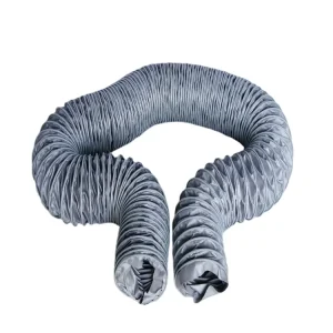 175mm 450 Degree High Temperature Resistant Flexible Ducts Heater Hose Fiberglass Flexible Air Duct