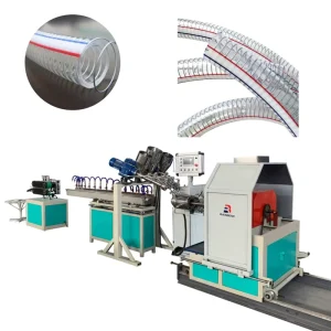19 50mm Range PVC Steel Wire Reinforced Hose Production Machine Multi Size Pipe Extrusion Equipment