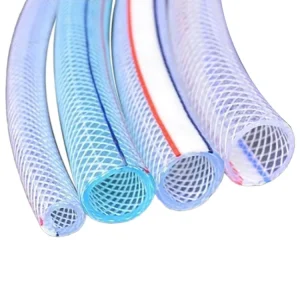 19mm 50 Meters Flexible Clear PVC Fiber Braided Reinforced Hose for Water Discharge and Irrigation ISO Standard