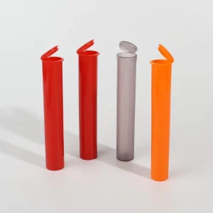 19×116 84mm 98mm 109mm 116mm Child Resistant Roll Cigar J Tube Plastic Tube Pill Vial Black White Clear Red Green Pop Top