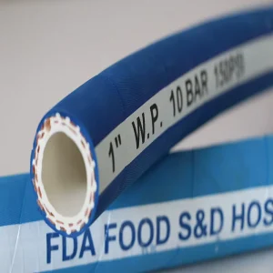 1inch Blue UHMWPE Chemical Composite Hose Resistant to Strong Corrosive Liquids Nitric Acid Alkali