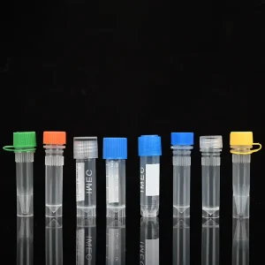 1ml Test Tube O Ring Screw Lid Stand 1.8ml 2ml 5ml PP Plastic Lab Freeze Sampling Cryovial Tube Mix Color