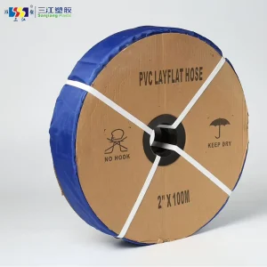 2 3 4 6 8 10 12 Inch 4Bar Two layers PVC Coated Lay Flat Drainage Water Discharge Hose for Farming Landscaping