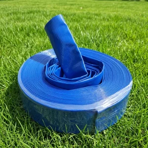 2/3/4/6/810inch X100m Lightweight Heavy Duty Layflat Sunny Hose Korean Technology Blue PVC Irrigation Lay Flat Water Hose Pipe