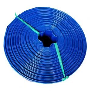 2″ Fiber Braided PVC Layflat Flat Hose Wear Resistant Soft Water Pipe for Building Irrigation