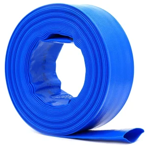 2 Inch 100 Feet General Purpose Reinforced PVC Lay Flat Discharge Backwash Hose Heavy Duty Durable Flexible High Pressure CE