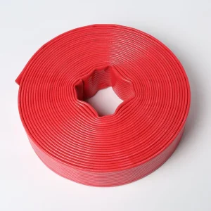 2 Inch 3 Inch 4 Inch Red PVC Lay Flat Construction Hose 1-5mm Thickness 50m Length