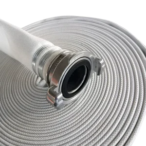 2 Inch Durable Lay Flat Fire Hose FM Approved for UL Listed GR Couplings for Industrial Firefighting Equipment