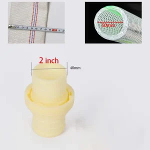 2″ Plastic Hose Pipe Quick Connector with Easy to Tighten Clamp for Garden Irrigation