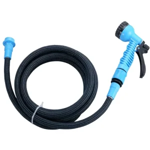 2 Times Expandable PE Garden Hose with Spray Gun Flexible Stretch Water Hose for Car Washing