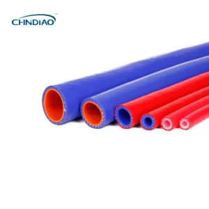 2 To 4 Inch Heat Resistant Blue 2 Layers Line Smooth Surface Silicone Heater Hose With Cutting Service