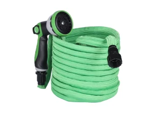 2.2 Times Expandable 50 ft Garden Hose 10 Function Nozzle Anti UV Fabric Cover Corrosion Resistant Durable Flexible