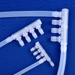 2.4~9.5mm PP Equal Dia 5 Ways Connector Aquarium Tank Air Pump Hose Joint Garden Irrigation System Pipe Pagoda Joints