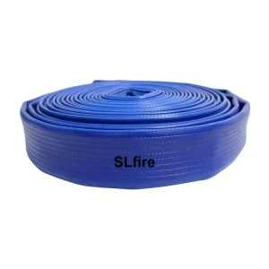 2.5 Inch Firefighting Equipment Blue Fire Hose Rubber Pipe