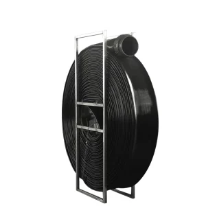 200psi 10 Inch Black TPU Flexible Lay Flat Manure Drag Water Hose for Agriculture with Coupling 12