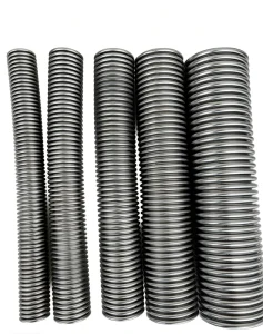 201 Stainless Steel Corrugated Flexible Hose Custom Size Options Threaded Flange Ends for Plumbing Industrial Pipeline Systems