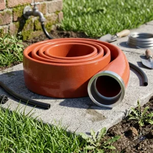 203mm 8 Inch Lay Flat Heavy Duty Light Weight PVC Hose High Pressure High Strength Flexible Durable Anti UV Water Air 100m