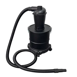 20L Dry Manual Canister Cyclone Vacuum Cleaner with Steel Bucket 3 Adapters Hose & Wheels for Car Garage Hotel Use