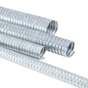 20mm 3/4 Inch Single Buckle Dustproof Corrugated Metal Hose Hot Dip Galvanized Steel Flexible Conduit
