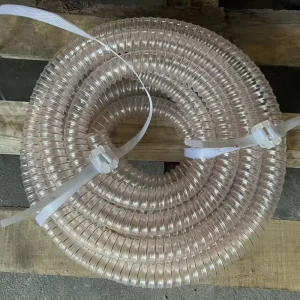 20mm-600mm Extraction Woodworking Pu Flexible Air Ducting Hose Plastic Flexible Smooth Bore Air Duct Cleaning Pu Steel Wire Hose