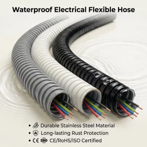 20mm PVC Coated Flame Resistant Anti ultraviolet Anti aging Waterproof Flexible Cable Protection Hose Electrical Conduit Pipe